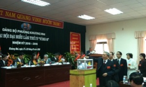 Đại hội đại biểu Đảng bộ phường Khương Mai (Thanh Xuân) lần thứ IV
